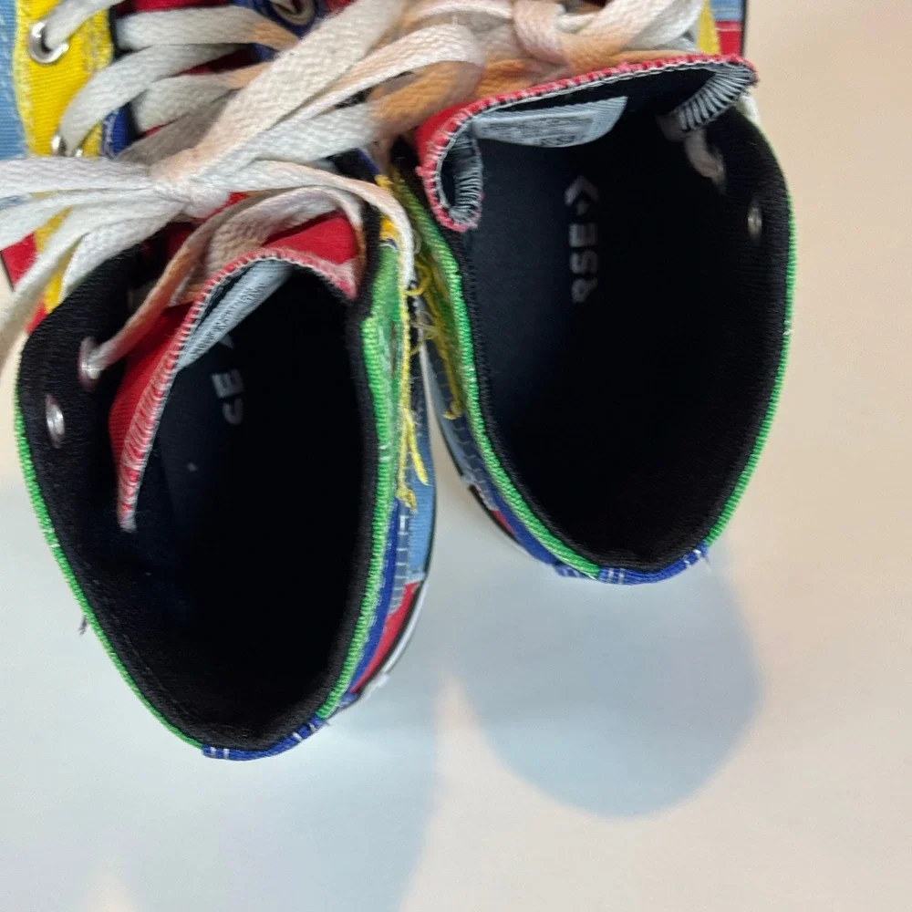 Converse Chuck Taylor Patchwork‎ High Top Kids 2 Multicolor Retro Streetwear